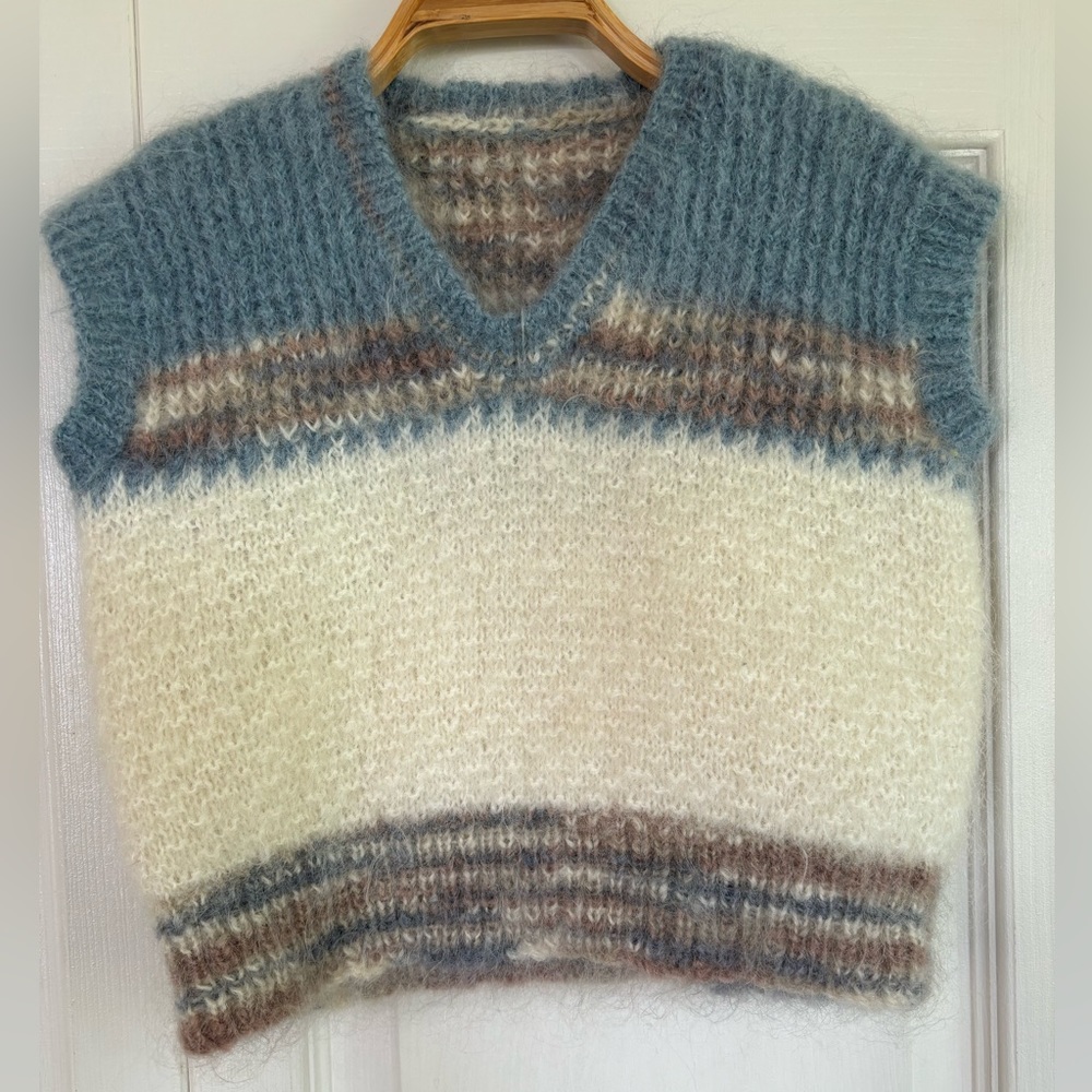 Kids, beautiful hand knit sweater vest